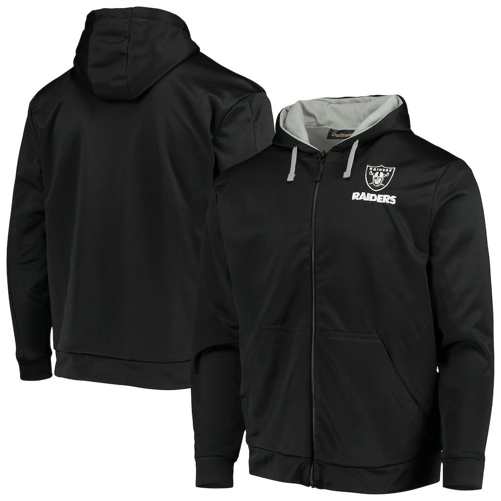 Las Vegas Raiders Dunbrooke Apprentice Full-Zip Hoodie - Black/Gray - NFL