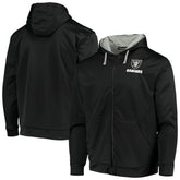 Las Vegas Raiders Dunbrooke Apprentice Full-Zip Hoodie - Black/Gray - NFL