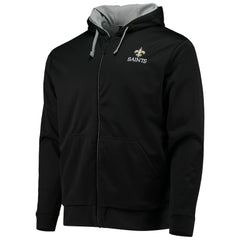 New Orleans Saints Dunbrooke Apprentice Full-Zip Hoodie - Black/Gray - NFL