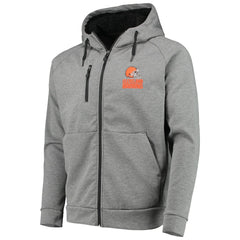 Cleveland Browns Dunbrooke Shag Tri-Blend Full-Zip Raglan Hoodie - Charcoal - NFL