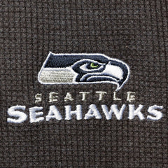 Seattle Seahawks Dunbrooke Logo Maverick Thermal Henley Long Sleeve T-Shirt - Heathered Gray - NFL