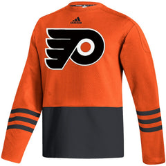 Philadelphia Flyers adidas Logo AEROREADY Pullover Sweater - Orange | Adidas Clearance
