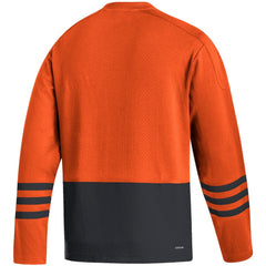 Philadelphia Flyers adidas Logo AEROREADY Pullover Sweater - Orange | Adidas Clearance