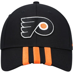 Philadelphia Flyers adidas Locker Room Three Stripe Adjustable Hat - Black | Adidas on sale