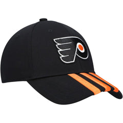 Philadelphia Flyers adidas Locker Room Three Stripe Adjustable Hat - Black | Adidas on sale