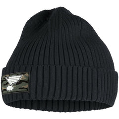 St. Louis Blues adidas Military Appreciation Cuffed Knit Hat - Black | Adidas Clearance