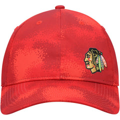 Chicago Blackhawks adidas Women's Camo Slouch Adjustable Hat - Red | Adidas on sale