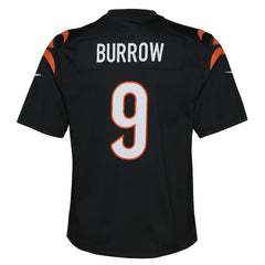 Joe Burrow Cincinnati Bengals Youth Game Jersey - Black - Nike