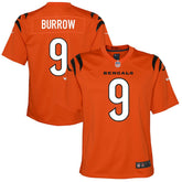 Joe Burrow Cincinnati Bengals Youth Game Jersey - Orange - Nike