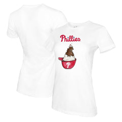 Philadelphia Phillies Tiny Turnip Women's Sundae Helmet T-Shirt Sale