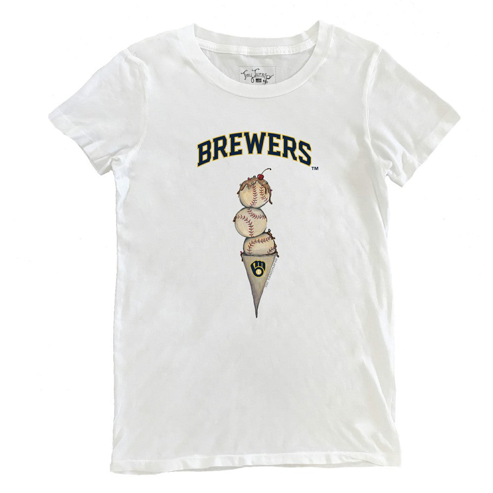 Milwaukee Brewers Tiny Turnip Women's Triple Scoop T-Shirt Near Me