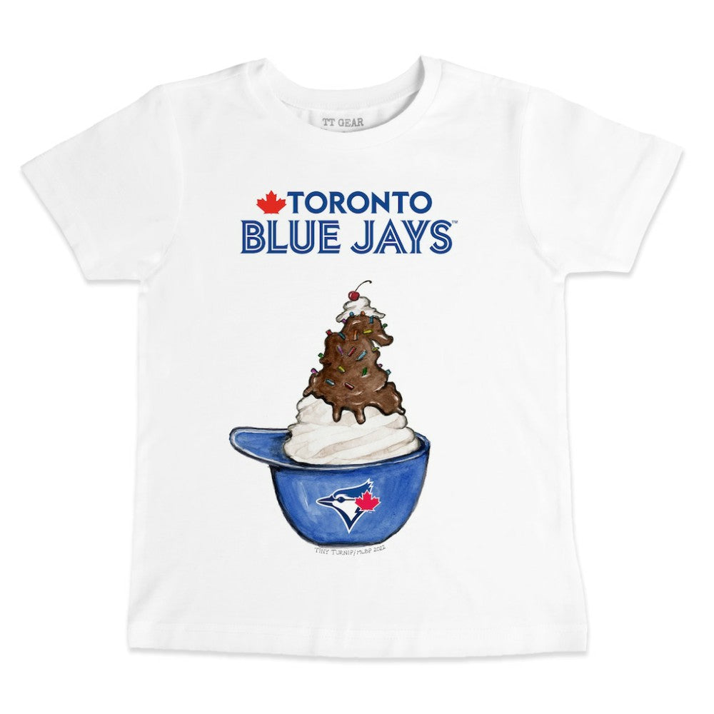 Toronto Blue Jays Tiny Turnip Youth Sundae Helmet T-Shirt Online