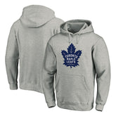 Toronto Maple Leafs Primary Team Logo Fleece Fitted Pullover Hoodie - Heather Gray | NHL Clearance