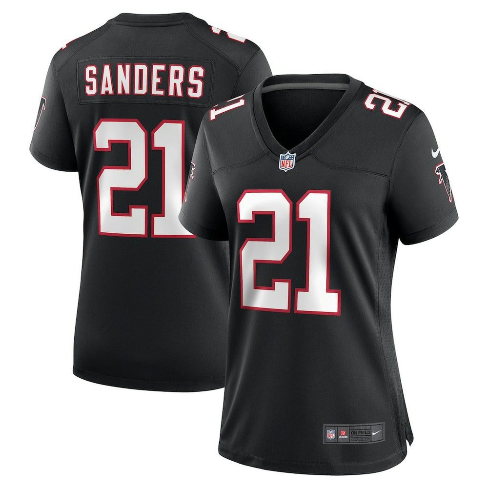 Deion Sanders Atlanta Falcons Women's Alternate Retired Player Game Jersey - Black - Nike