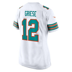 Bob Griese Miami Dolphins Women's Retired Player Jersey - White - Nike