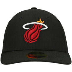 New Era Miami Heat Team Low Profile 59FIFTY Fitted Hat Black