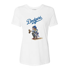 Los Angeles Dodgers Tiny Turnip Women's Kate the Catcher T-Shirt Near Me