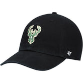 47 brand Milwaukee Bucks '47 Core Logo Clean Up Adjustable Hat Black