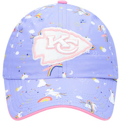 Kansas City Chiefs '47 Girls Preschool Unicorn Clean Up Adjustable Hat - Purple - 47 brand