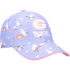 Green Bay Packers '47 Girls Preschool Unicorn Clean Up Adjustable Hat - Purple - 47 brand