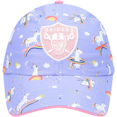 Las Vegas Raiders '47 Girls Preschool Unicorn Clean Up Adjustable Hat - Purple - 47 brand