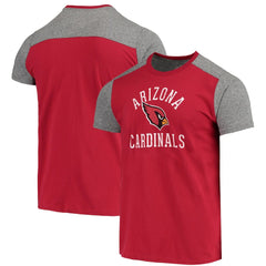Arizona Cardinals Majestic Threads Field Goal Slub T-Shirt - Cardinal/Gray - NFL