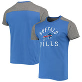 Buffalo Bills Majestic Threads Field Goal Slub T-Shirt - Royal/Gray - NFL