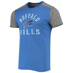 Buffalo Bills Majestic Threads Field Goal Slub T-Shirt - Royal/Gray - NFL