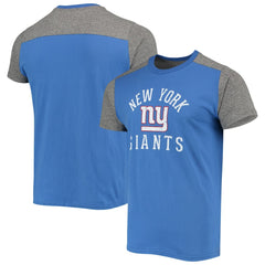 New York Giants Majestic Threads Field Goal Slub T-Shirt - Royal/Gray - NFL