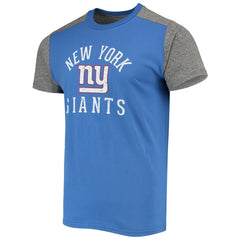 New York Giants Majestic Threads Field Goal Slub T-Shirt - Royal/Gray - NFL