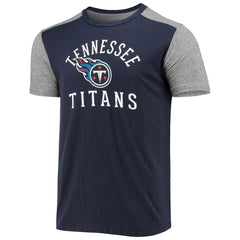 Tennessee Titans Majestic Threads Field Goal Slub T-Shirt - Navy/Gray - NFL