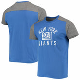 New York Giants Majestic Threads Gridiron Classics Field Goal Slub T-Shirt - Royal/Heathered Gray - NFL