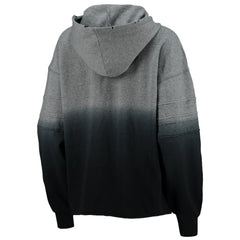 New Orleans Saints Touch Women's Superstar Dip-Dye Pullover Hoodie - Heathered Gray/Black - NFL
