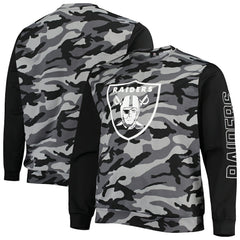 Las Vegas Raiders FOCO Camo Long Sleeve T-Shirt - Black - NFL