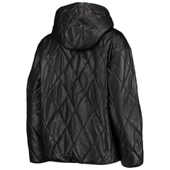 Las Vegas Raiders MSX by Michael Strahan Women's Charlotte Full-Zip Hoodie Puffer Jacket - Black - NFL
