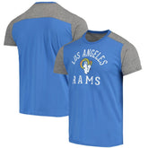 Los Angeles Rams Majestic Threads Field Goal Slub T-Shirt - Royal/Gray - NFL
