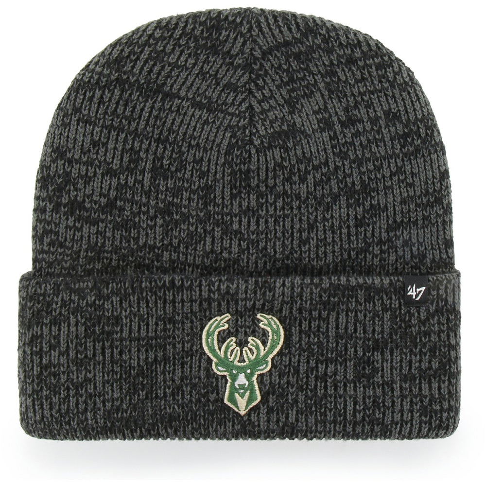 47 brand Milwaukee Bucks '47 Brain Freeze Cuffed Knit Hat Black