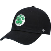 47 brand Boston Celtics '47 Core Logo Clean Up Adjustable Hat Black