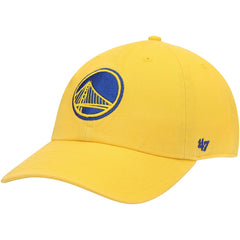 47 brand Golden State Warriors '47 Core Logo Clean Up Adjustable Hat Gold