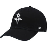 47 brand Houston Rockets '47 Core Logo Clean Up Adjustable Hat Black