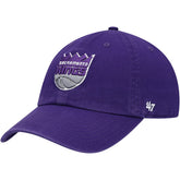 47 brand Sacramento Kings '47 Core Logo Clean Up Adjustable Hat Purple