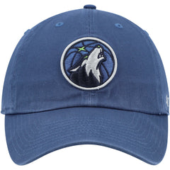 47 brand Minnesota Timberwolves '47 Core Logo Clean Up Adjustable Hat Blue
