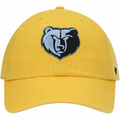 47 brand Memphis Grizzlies '47 Core Logo Clean Up Adjustable Hat Gold
