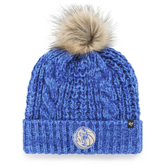 47 brand Dallas Mavericks '47 Women's Meeko Cuffed Knit Hat with Pom Blue