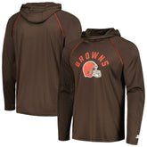 Cleveland Browns Starter Raglan Long Sleeve Hoodie T-Shirt - Brown - NFL