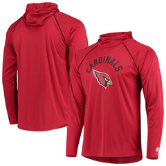 Arizona Cardinals Starter Raglan Long Sleeve Hoodie T-Shirt - Cardinal - NFL