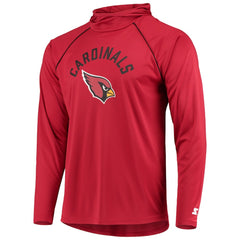 Arizona Cardinals Starter Raglan Long Sleeve Hoodie T-Shirt - Cardinal - NFL