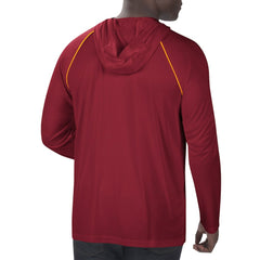 Washington Football Team Starter Raglan Long Sleeve Hoodie T-Shirt - Burgundy - NFL