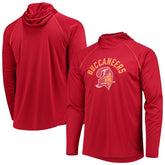 Tampa Bay Buccaneers Starter Throwback Raglan Hoodie Long Sleeve T-Shirt - Red - NFL