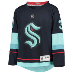 Philipp Grubauer Seattle Kraken Youth Home Replica Player Jersey - Deep Sea Blue | NHL Lifestyle